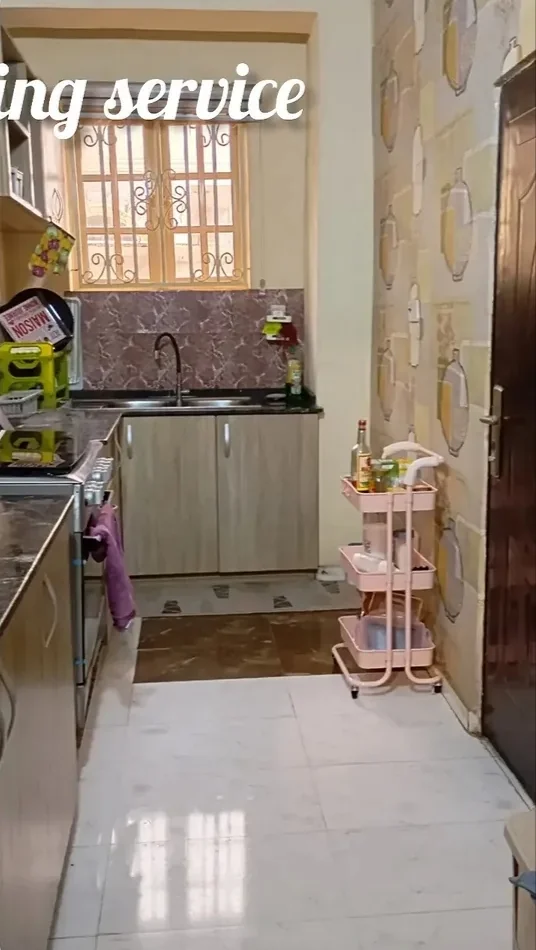 The same kitchen after the deep clean